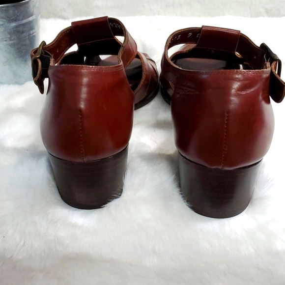 Vintage Cole Haan Chestnut Brown Fisherman Shoes - Picture 4 of 7